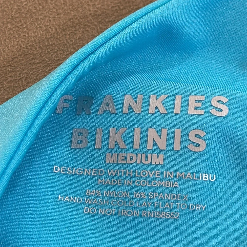 FRANKIES BIKINIS swim suit set Barb Shine twist top & Anne Shine Bottom M&SM